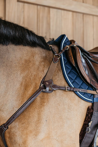 Dyon D-Collection harnais 5 points avec élastique Marron