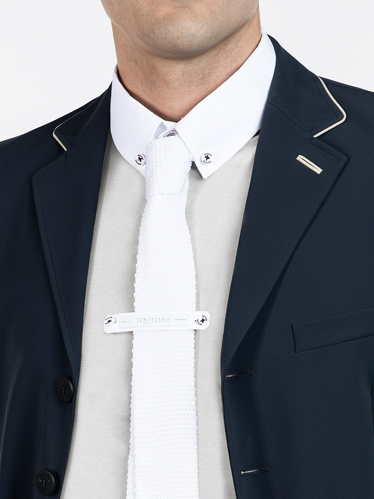 Cravate Equiline New Quick Tie Blanc