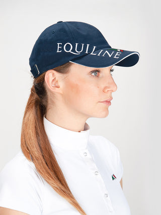 Casquette réglable Equiline avec logo Equiline bleu