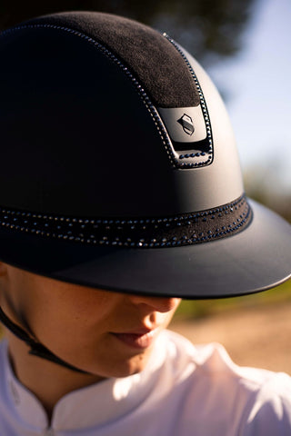 Samshield 2.0 Casque d'équitation Miss Shield Shadowmatt Tiara FB 300 swat Noir