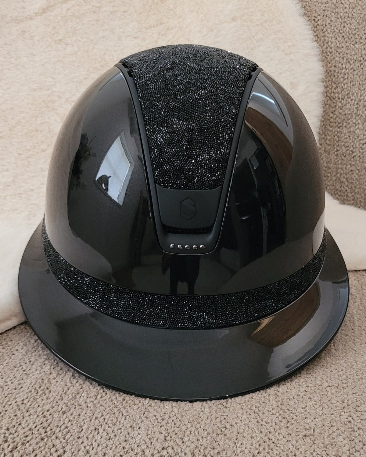 Samshield 2.0 Paardrijhelm Miss Shield Shadowglossy Ultra Fine Rock 5 x Swat Zwart