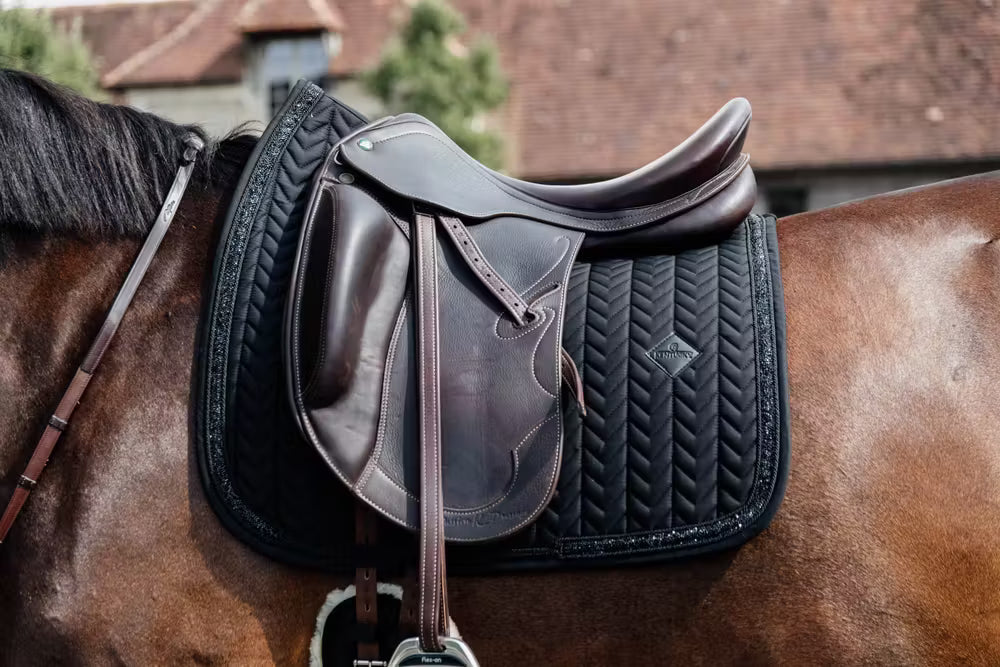 Kentucky Horsewear Tapis de selle Glitter Stone Dressage Noir