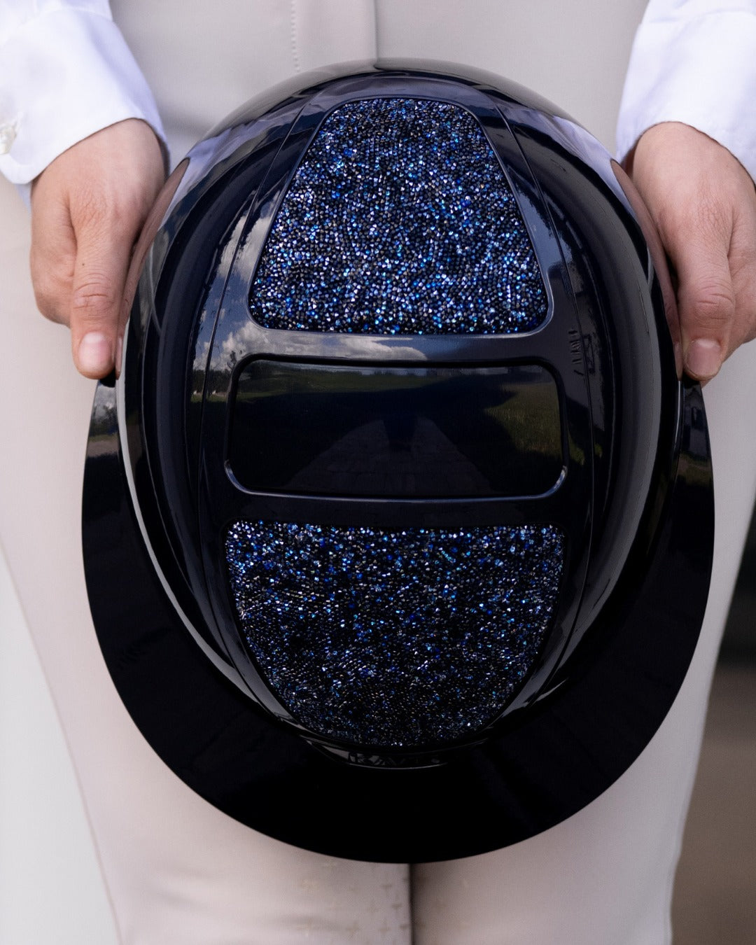 Kask Star Lady 2.0 Pure Shine Chrome Atlantic Blue Swarovski Carpet Abisso