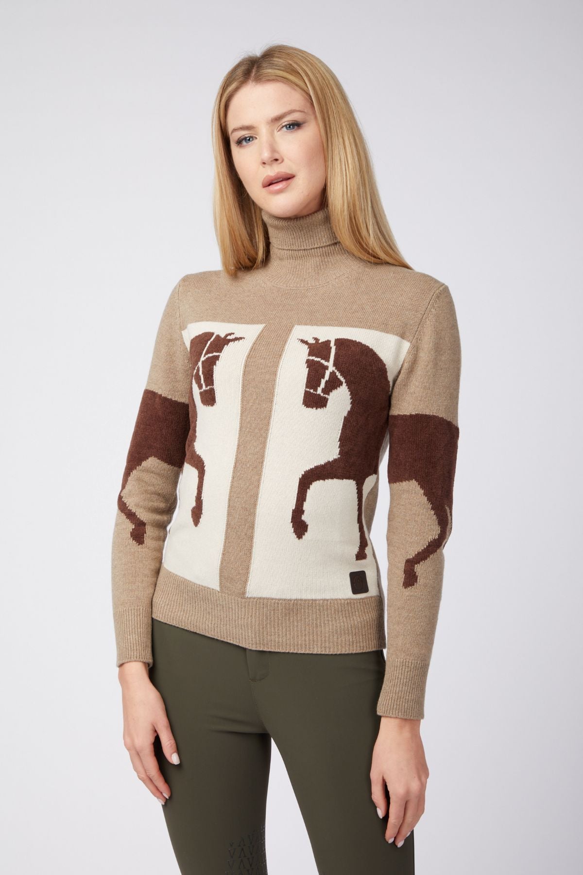 Vestrum pull tricoté Femme Ixelles Sabbia-Marrone