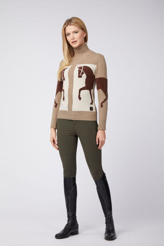 Vestrum pull tricoté Femme Ixelles Sabbia-Marrone