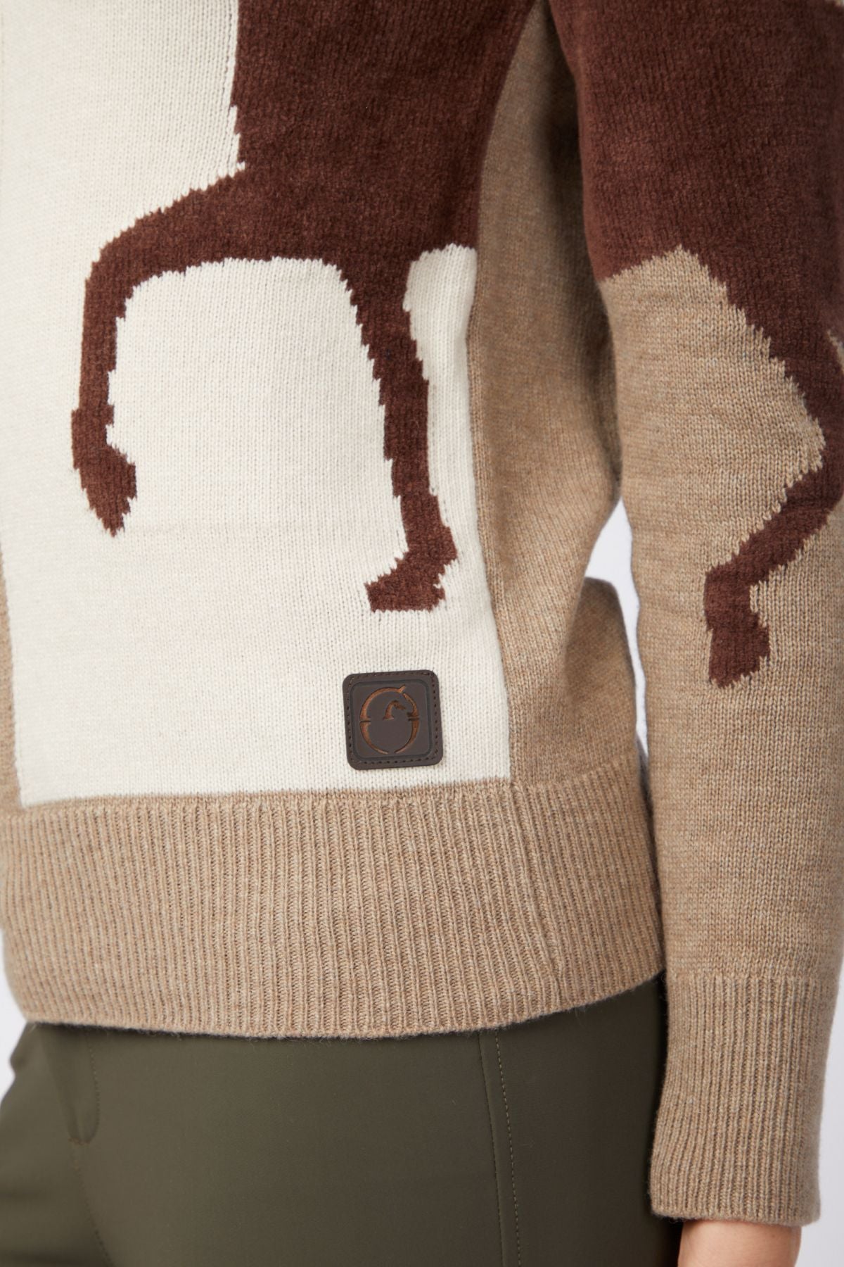 Vestrum pull tricoté Femme Ixelles Sabbia-Marrone