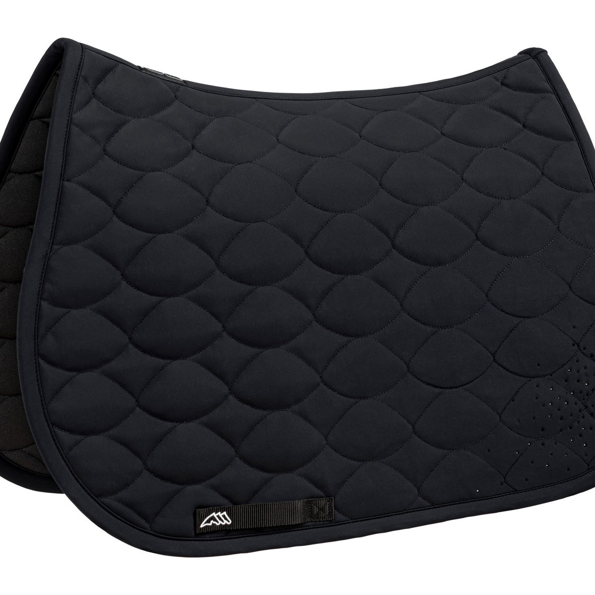 Equiline Spring Zadeldek Tech Crystal Fabric Eqtech Zwart Springen full
