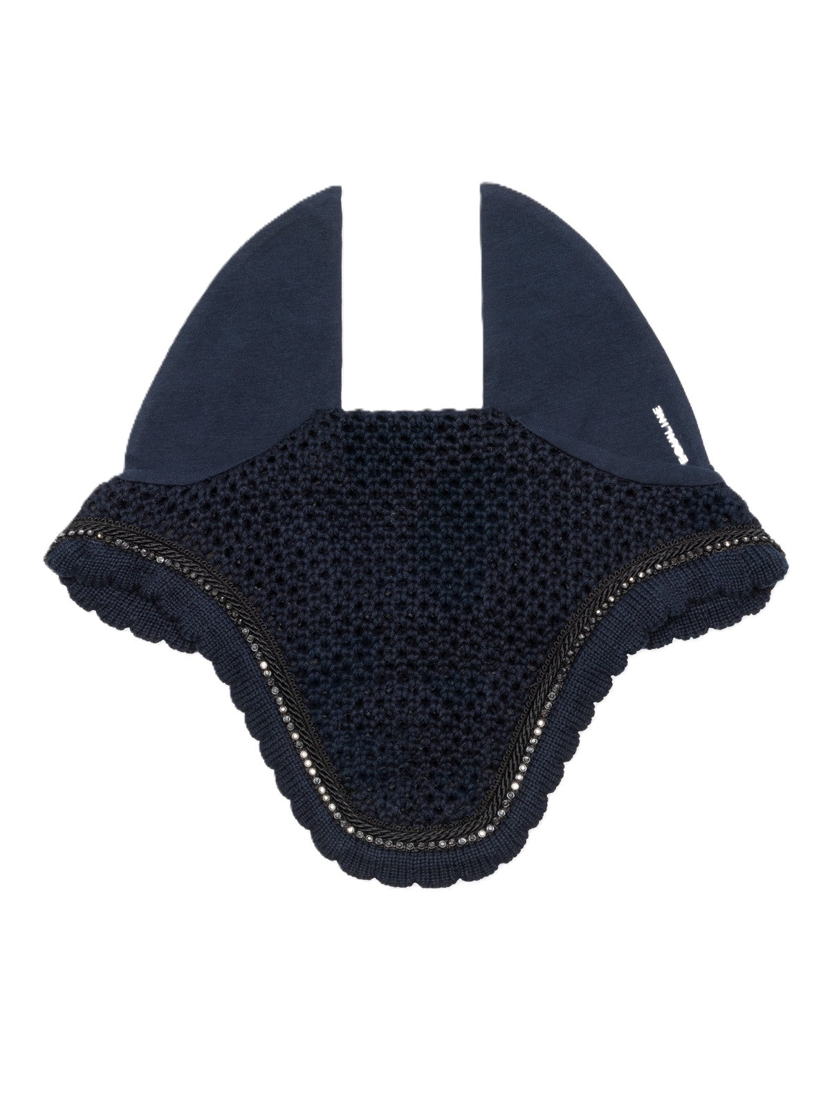 Equiline Vliegenmuts met strass Eqlustra Navy