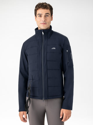 Veste softshell compatible airbag Equiline pour homme Exot Navy