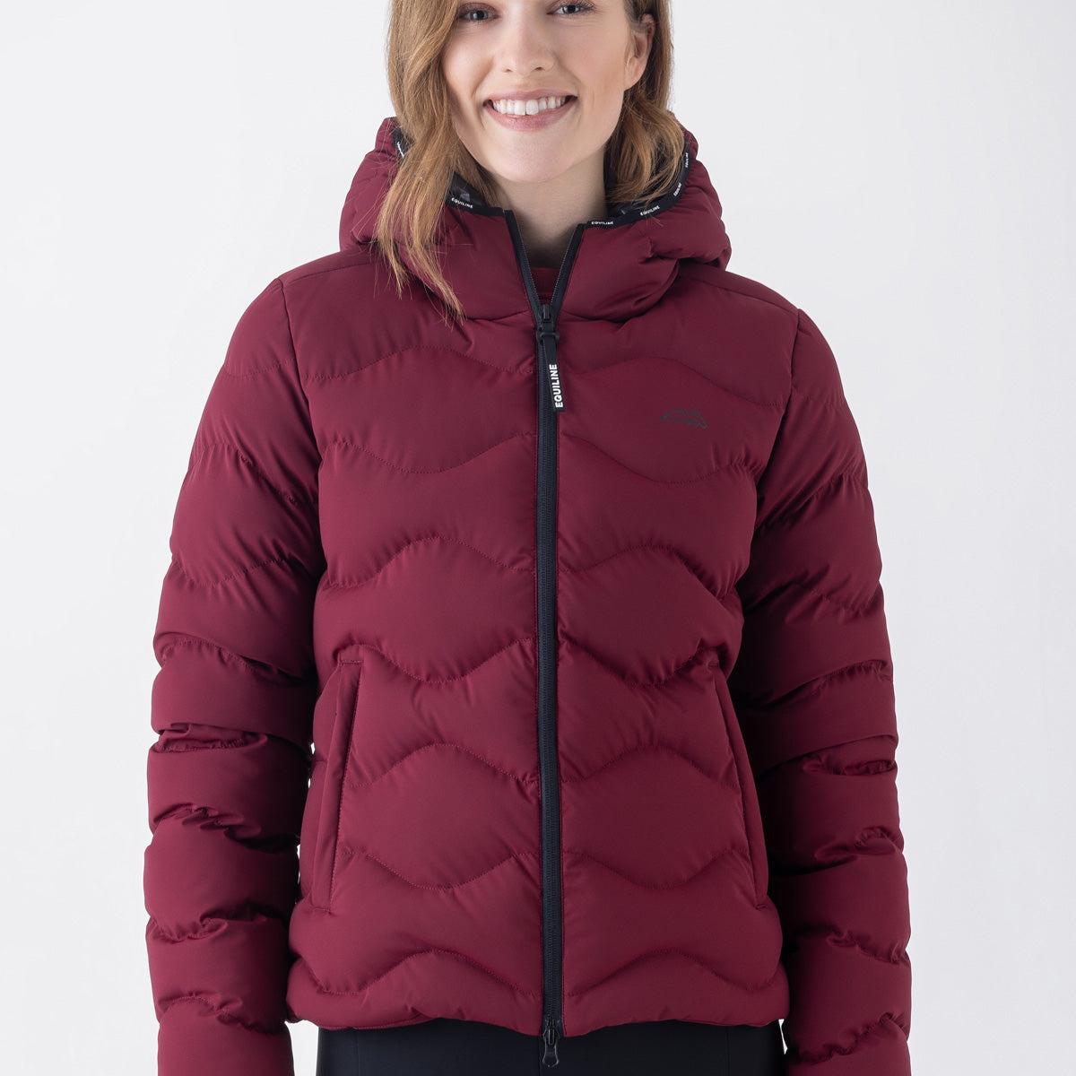 Equiline Gewatteerde Jas Dames Eqcentry Alpine Plum Alpine Plum