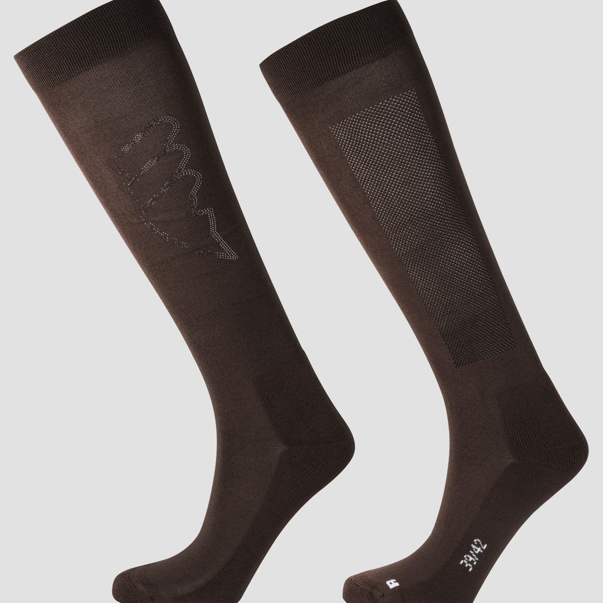 Equiline Chaussettes d'Équitation Eqglosy Coffee Bean