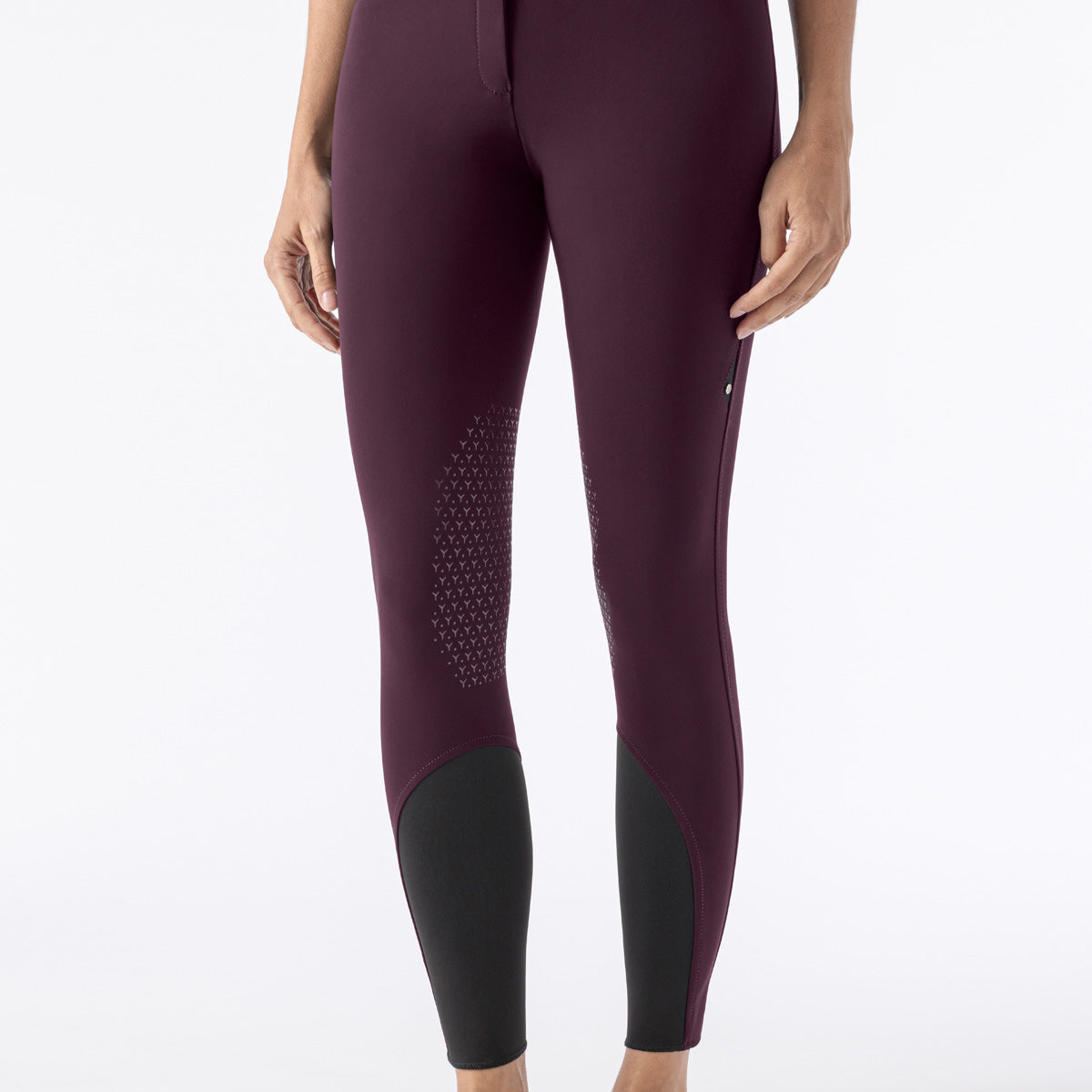 Equiline rijbroek dames knie grip Atirk Summer Plum Plum