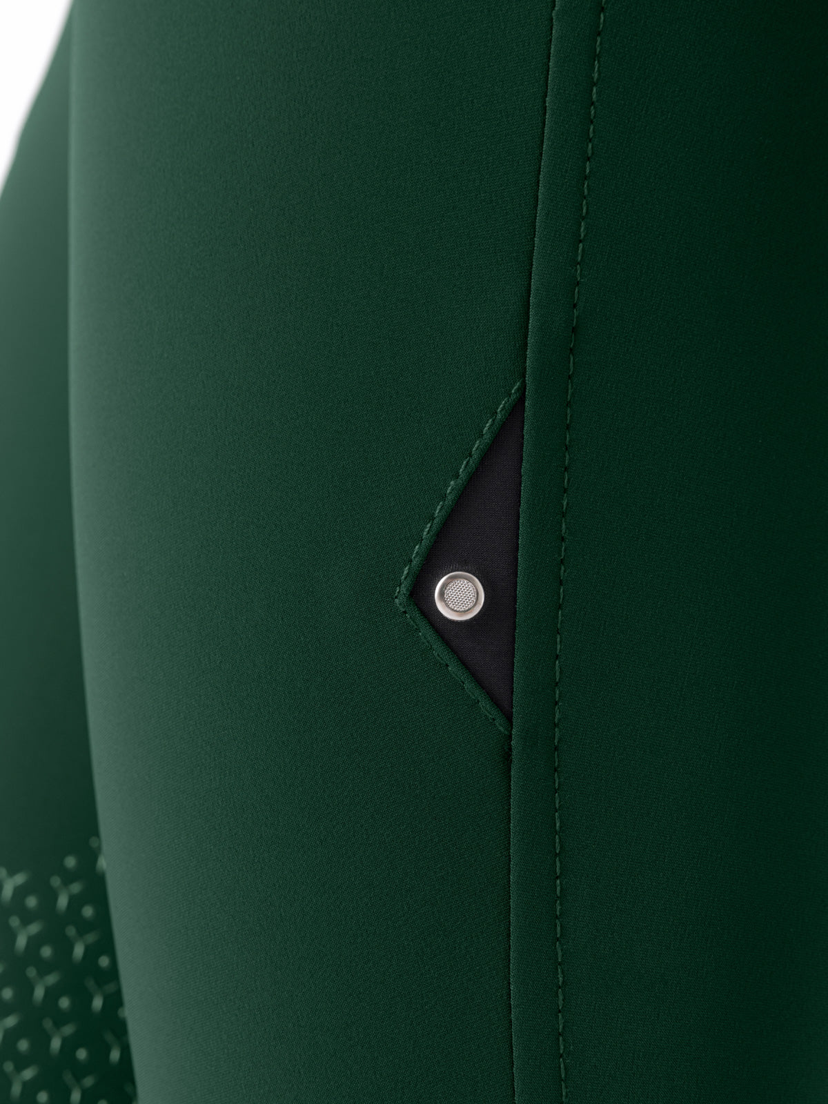 Pantalon d'équitation pour femmes Equiline genoux grip Atirk Summer Verde