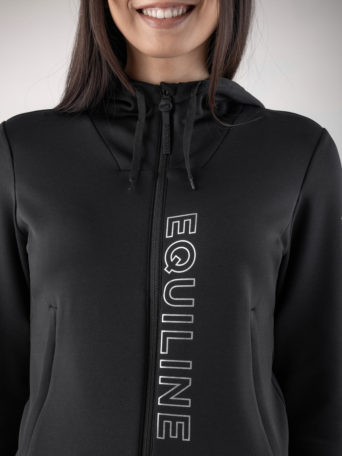 Sweatshirt Equiline pour femme Coco Noir
