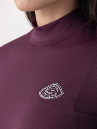 T-shirt d'entraînement Second Skin Equiline Femme Geco Amaranto