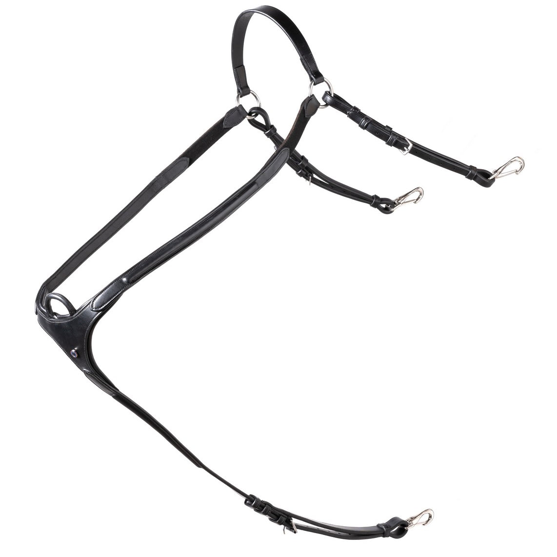 TRUST Brussels borsttuig zilveren gespen Zwart Zwart