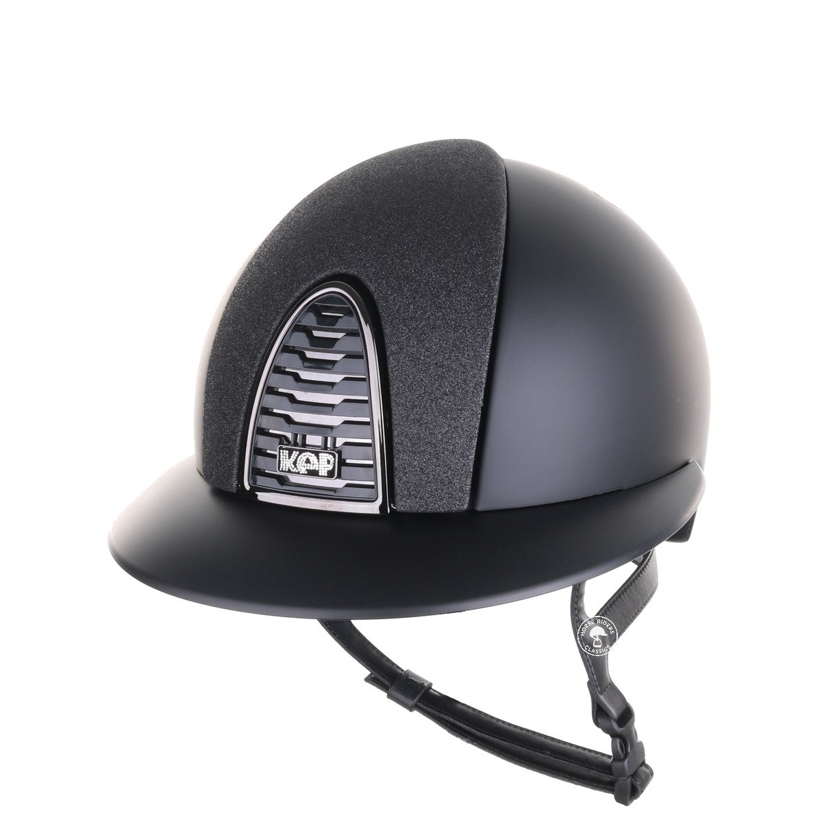 Kep Italia Paardrijhelm Cromo 2.0 Matt Polo Klep Zwart Mirror Black Frame Star Insert Zwart
