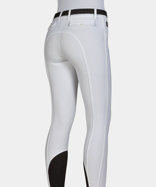 Equiline pantalon d'équitation femme full grip Ceriek blanc