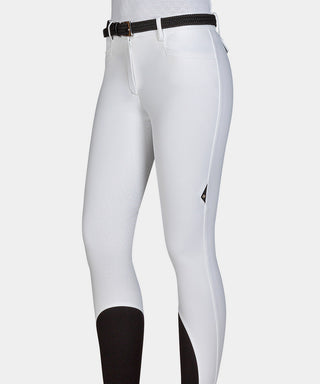 Equiline pantalon d'équitation femme full grip Ceriek blanc