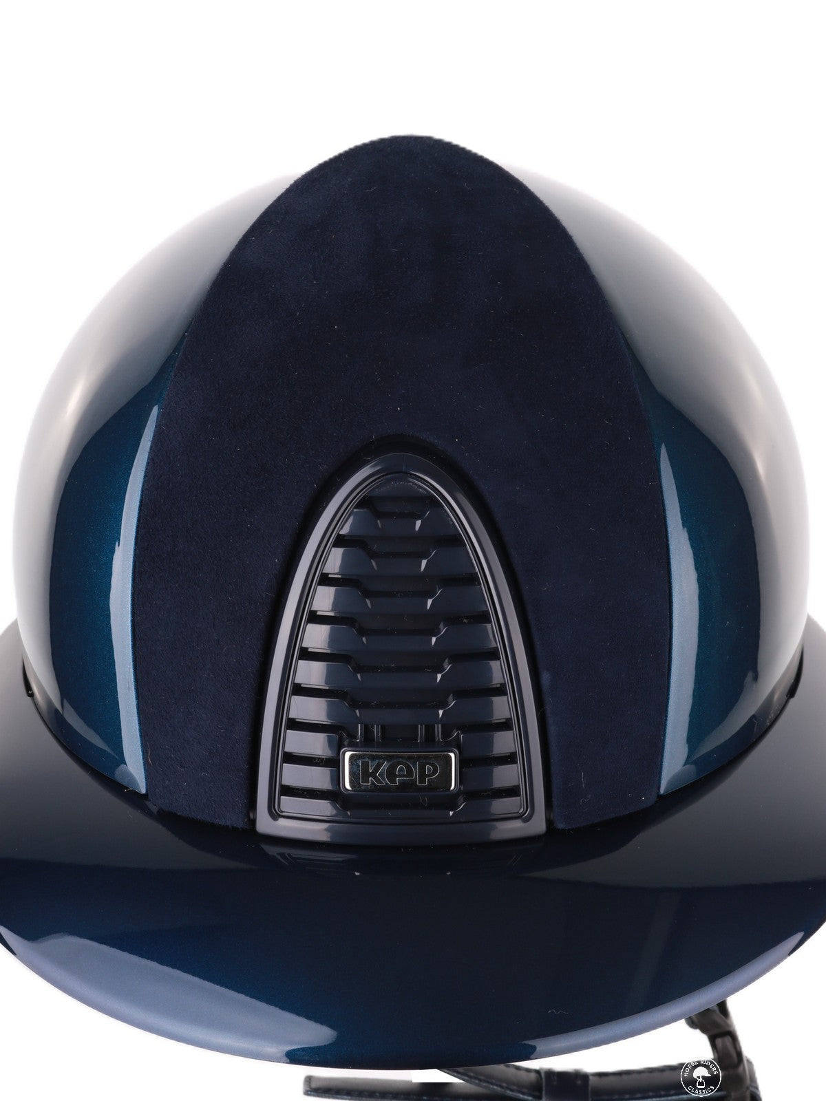 Casque Kep Italia Cromo 2.0 Shine Polo Bleu RAW Frame Suede insert
