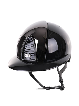 Casque Kep Italia Cromo 2.0 Polish Polo Noir Mirror Insert Swarovski Frame