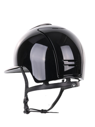 Casque Kep Italia Cromo 2.0 Polish Polo Noir Mirror Insert Swarovski Frame