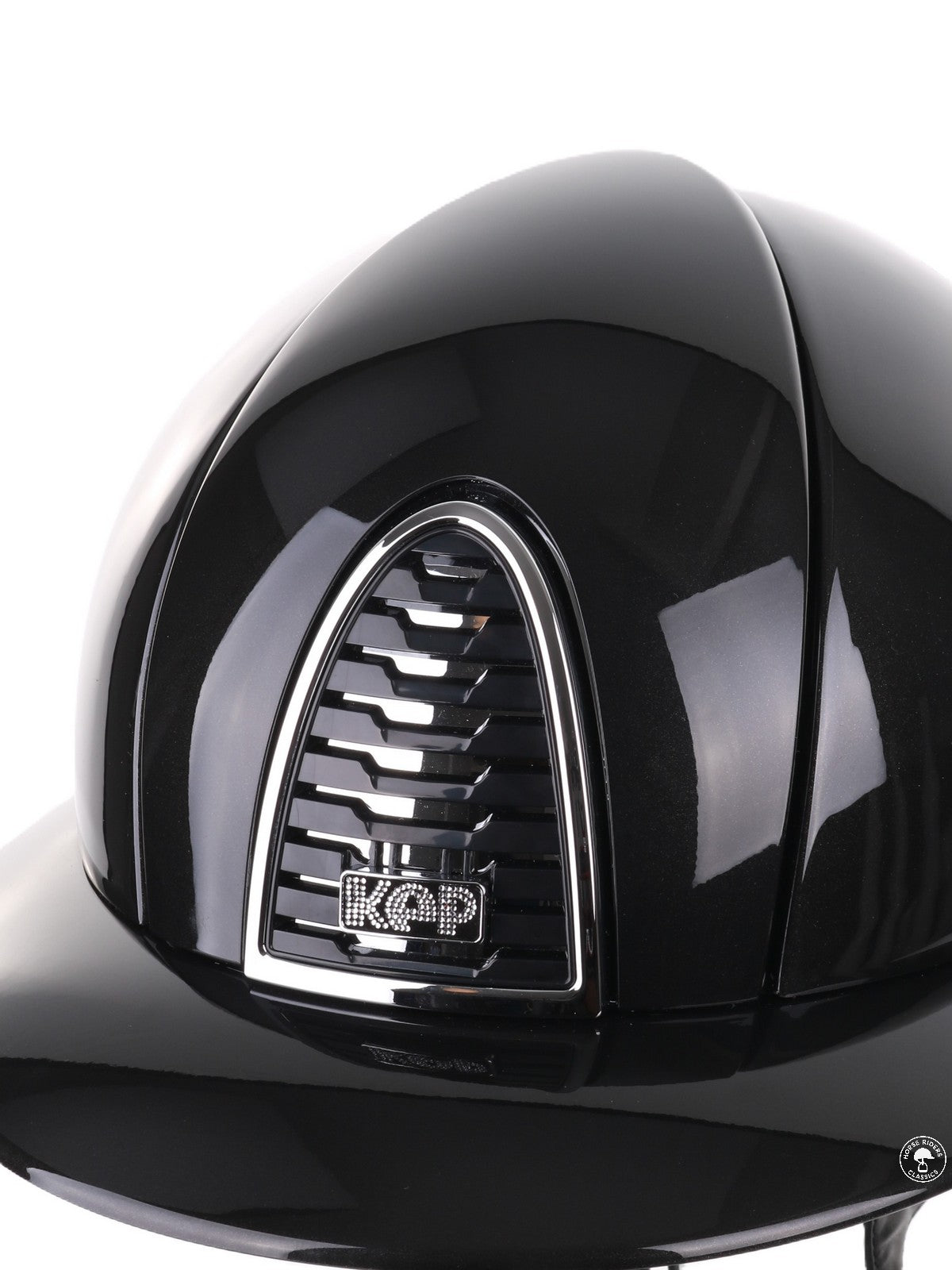 Kep Italia Paardrijhelm Cromo 2.0 Shine Polo Klep Zwart Chrome Frame