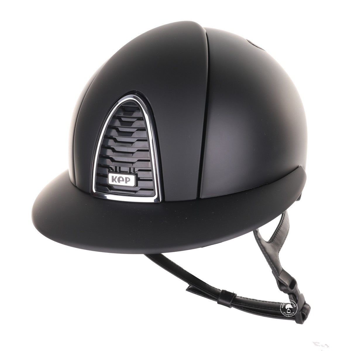 Kep Italia Paardrijhelm Cromo 2.0 Matt Polo Klep Zwart Chrome Frame Zwart Medium