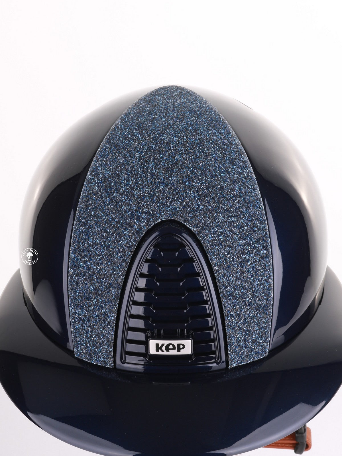 Kep Italia Paardrijhelm Cromo 2.0 Polish Polo Klep Blauw Vanity Insert Beige Kinband