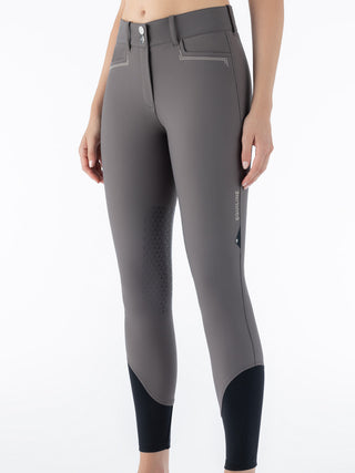 Pantalon d'équitation Equiline femme pleine adhérence taille haute Eufrefh Marsh