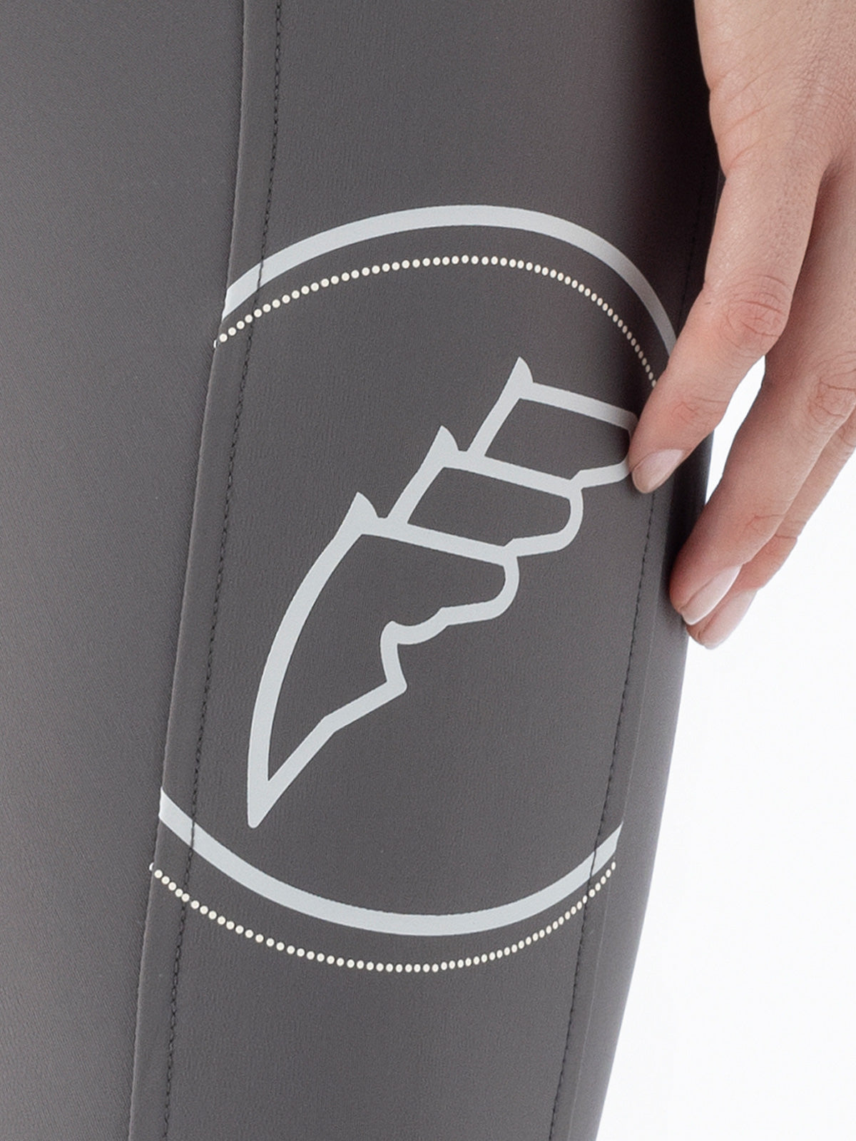 Pantalon d'équitation Equiline femme pleine adhérence taille haute Eufrefh Marsh
