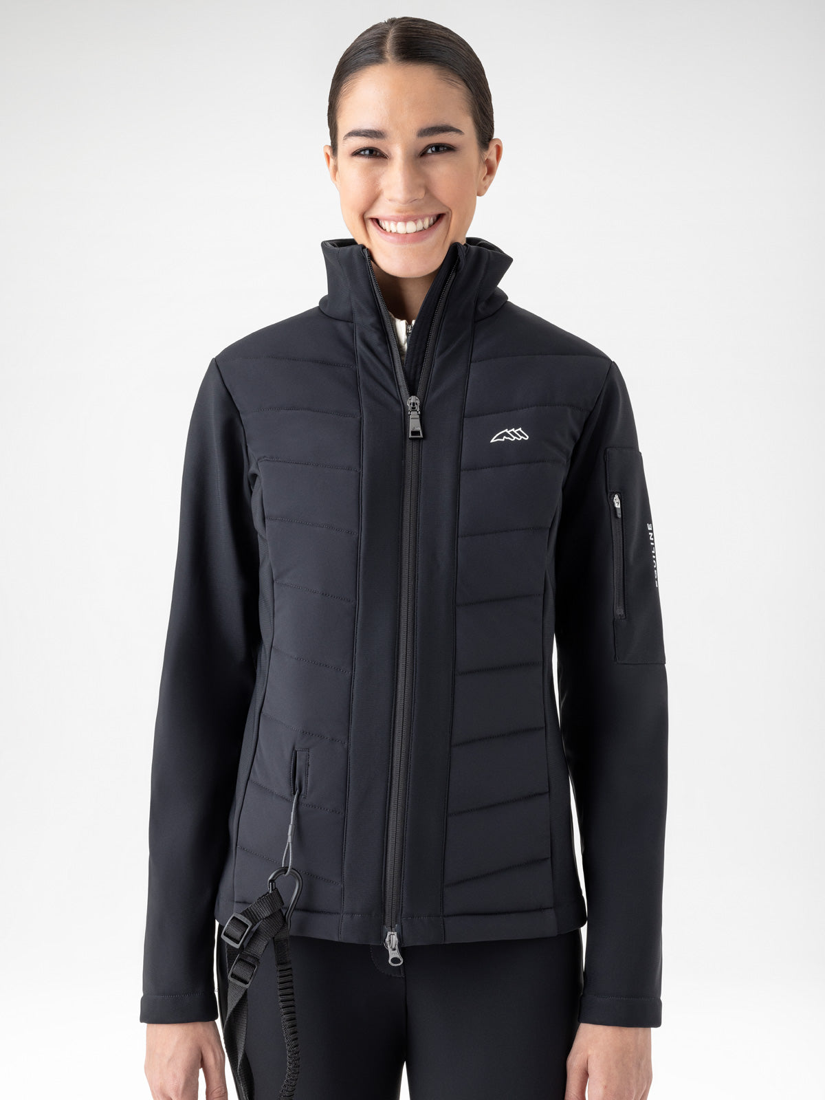 Veste softshell compatible airbag Equiline pour femme Entrec Noir
