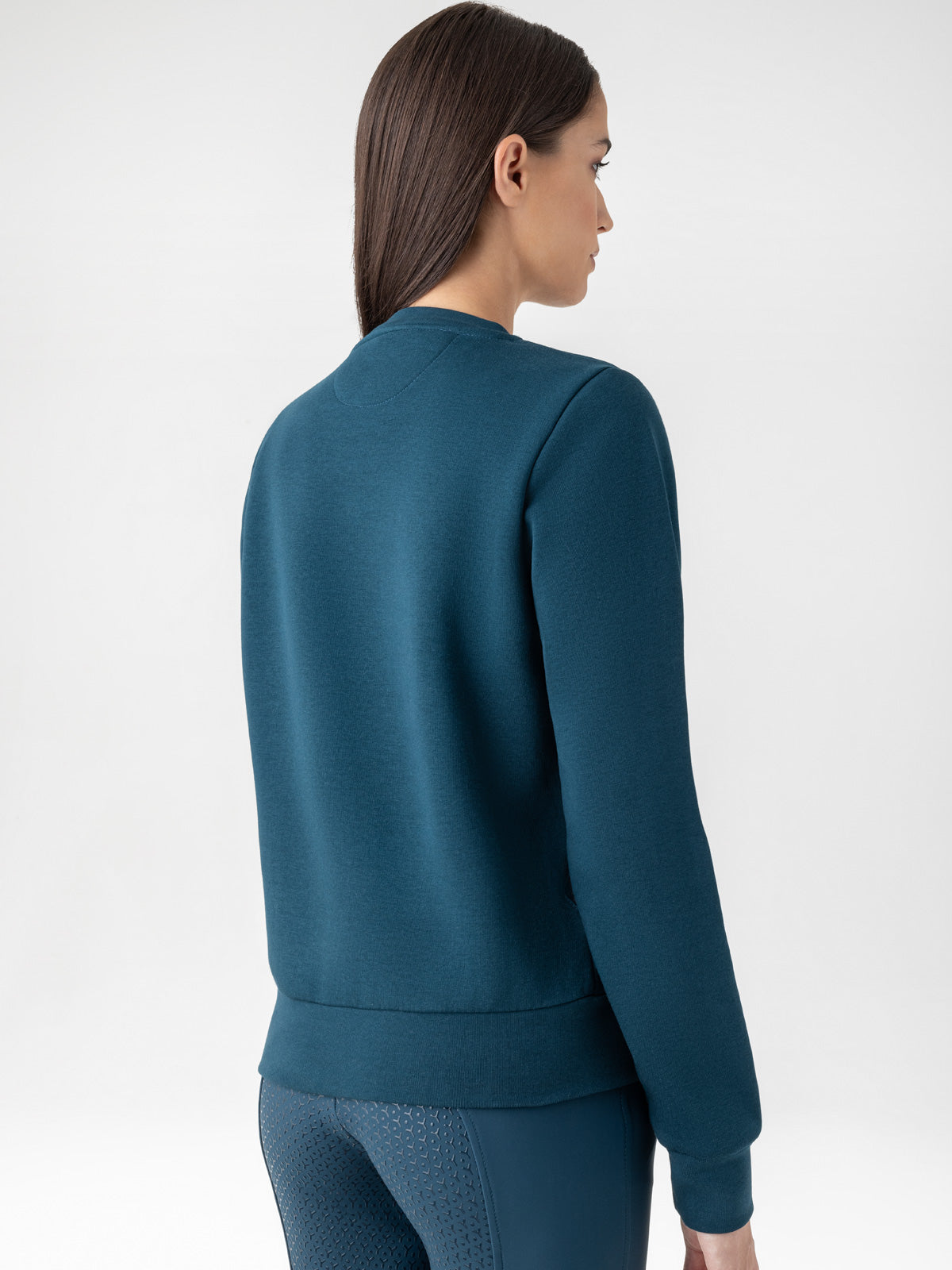Equiline ronde hals sweatshirt dames Ezzy Legion Blue