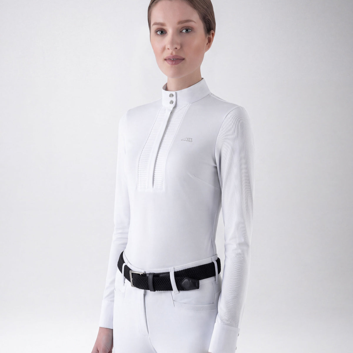 Equiline Wedstrijdshirt Lange Mouwen Dames Eqgolo Wit Wit