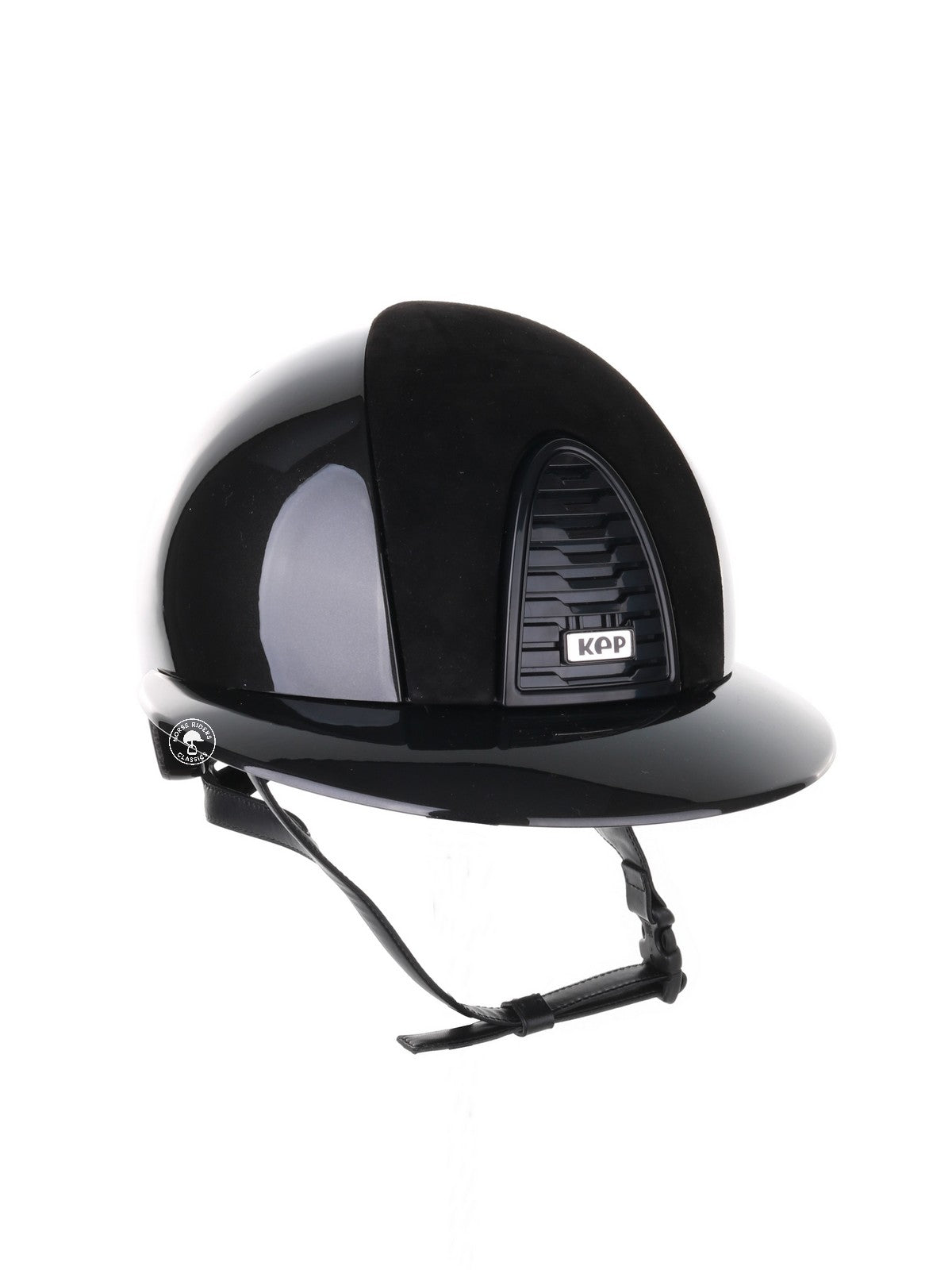 Casque Kep Italia Cromo 2.0 Shine Polo Noir RAW Frame Suede Insert