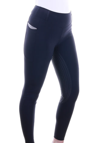 Animo leggings d'équitation à enfiler taille haute pleine grip Nimbus Navy