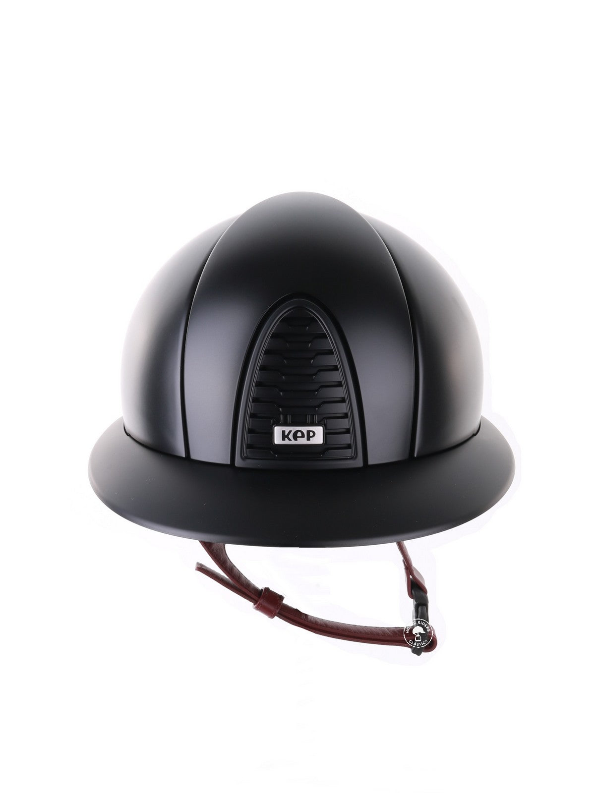 Casque Kep Italia Cromo 2.0 Textile Polo Noir Bordeaux Jugulaire