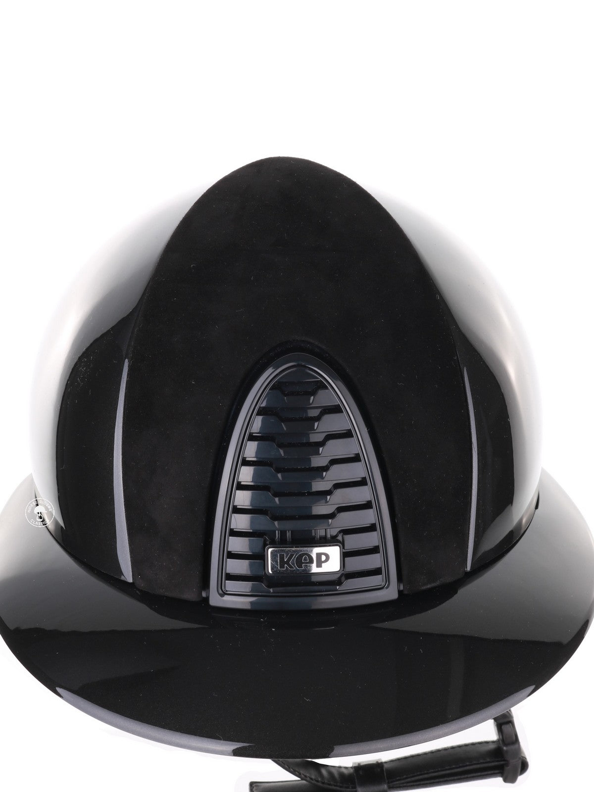 Casque Kep Italia Cromo 2.0 Shine Polo Noir RAW Frame Suede Insert