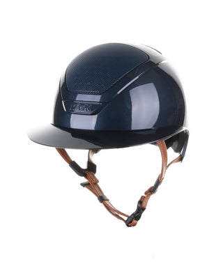 Kask Star Lady 2.0 Pure Shine Chrome Brun Clair Sangle de Menton Atlantic Blue