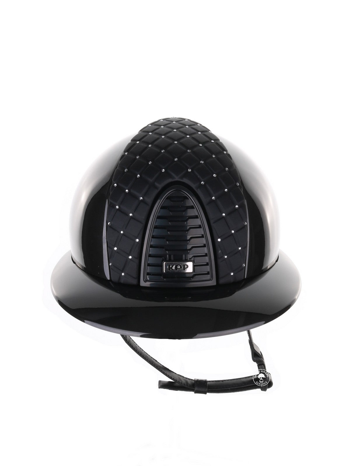 Kep Italia Paardrijhelm Cromo 2.0 Shine Polo Klep Zwart RAW Frame Milano Cross insert