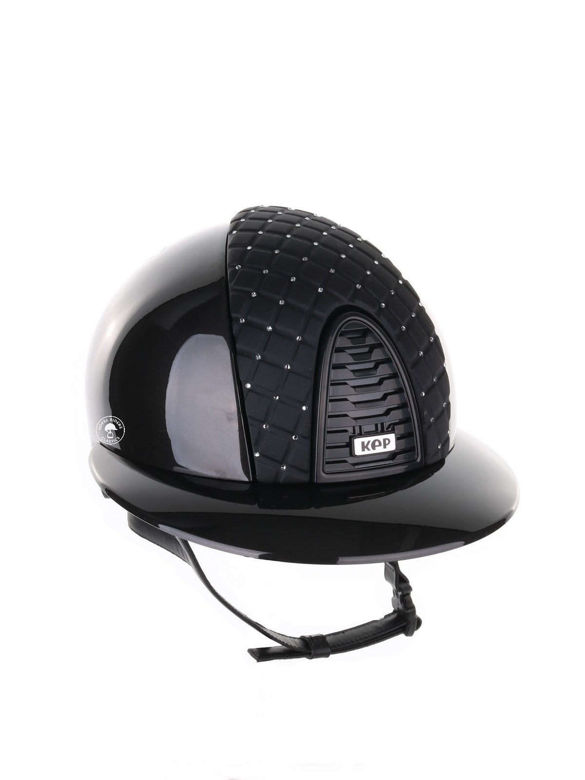 Kep Italia Paardrijhelm Cromo 2.0 Shine Polo Klep Zwart RAW Frame Milano Cross insert