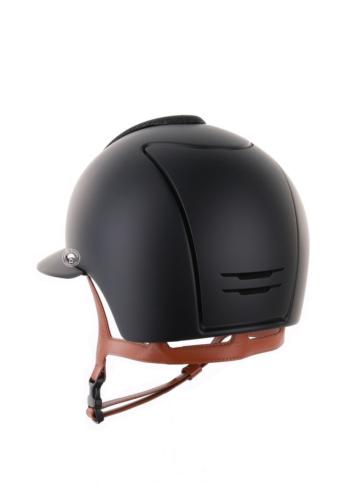Casque Kep Italia Cromo 2.0 Matt Polo Noir Luminor Insert Beige Jugulaire