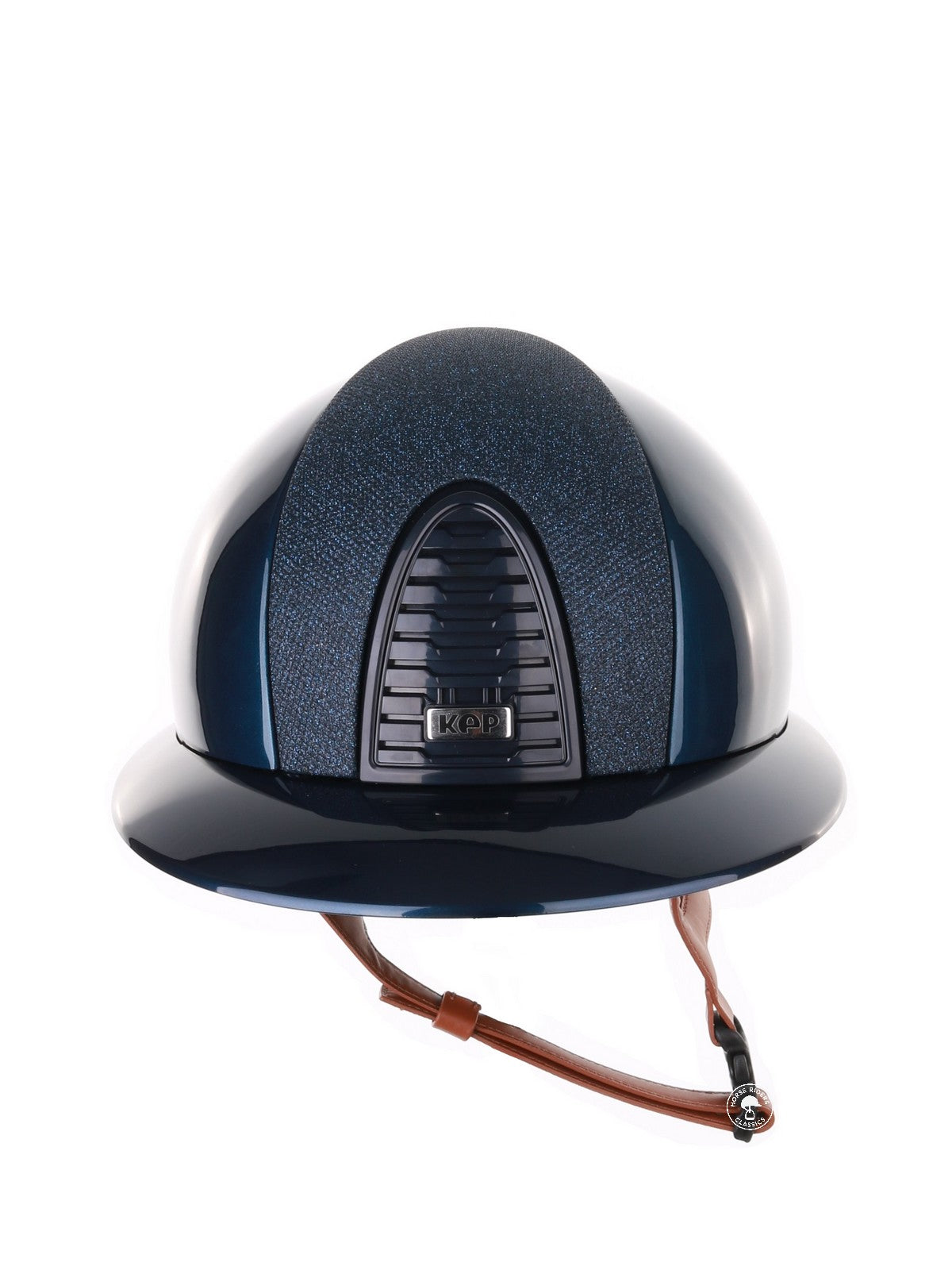 Casque Kep Italia Cromo 2.0 Shine Polo Bleu RAW Frame Luminor Blue Insert Beige Jugulaire