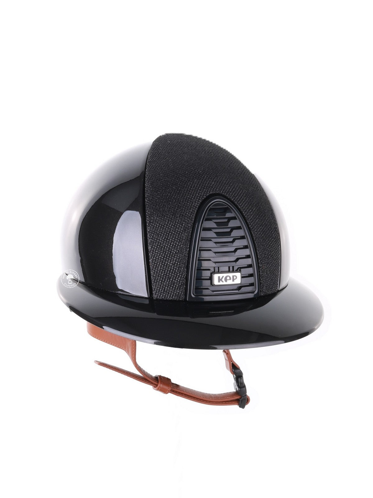 Casque Kep Italia Cromo 2.0 Shine Polo Noir RAW Frame Luminor Insert Beige Jugulaire