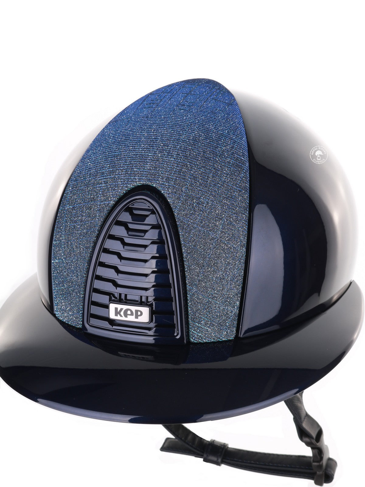 Kep Italia Paardrijhelm Cromo 2.0 Polish Polo Klep Blauw Galassia Light Blue Insert