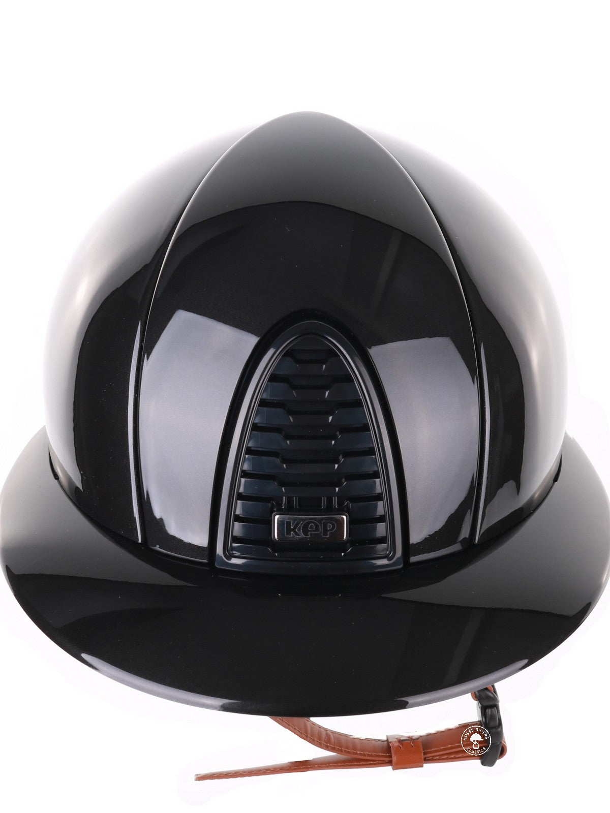 Casque Kep Italia Cromo 2.0 Shine Polo Noir RAW Frame Beige Jugulaire