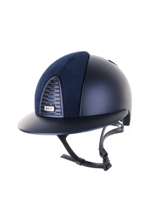 Casque Kep Italia Cromo 2.0 Textile Polo Bleu Suede Inserts
