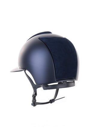 Casque Kep Italia Cromo 2.0 Textile Polo Bleu Suede Inserts