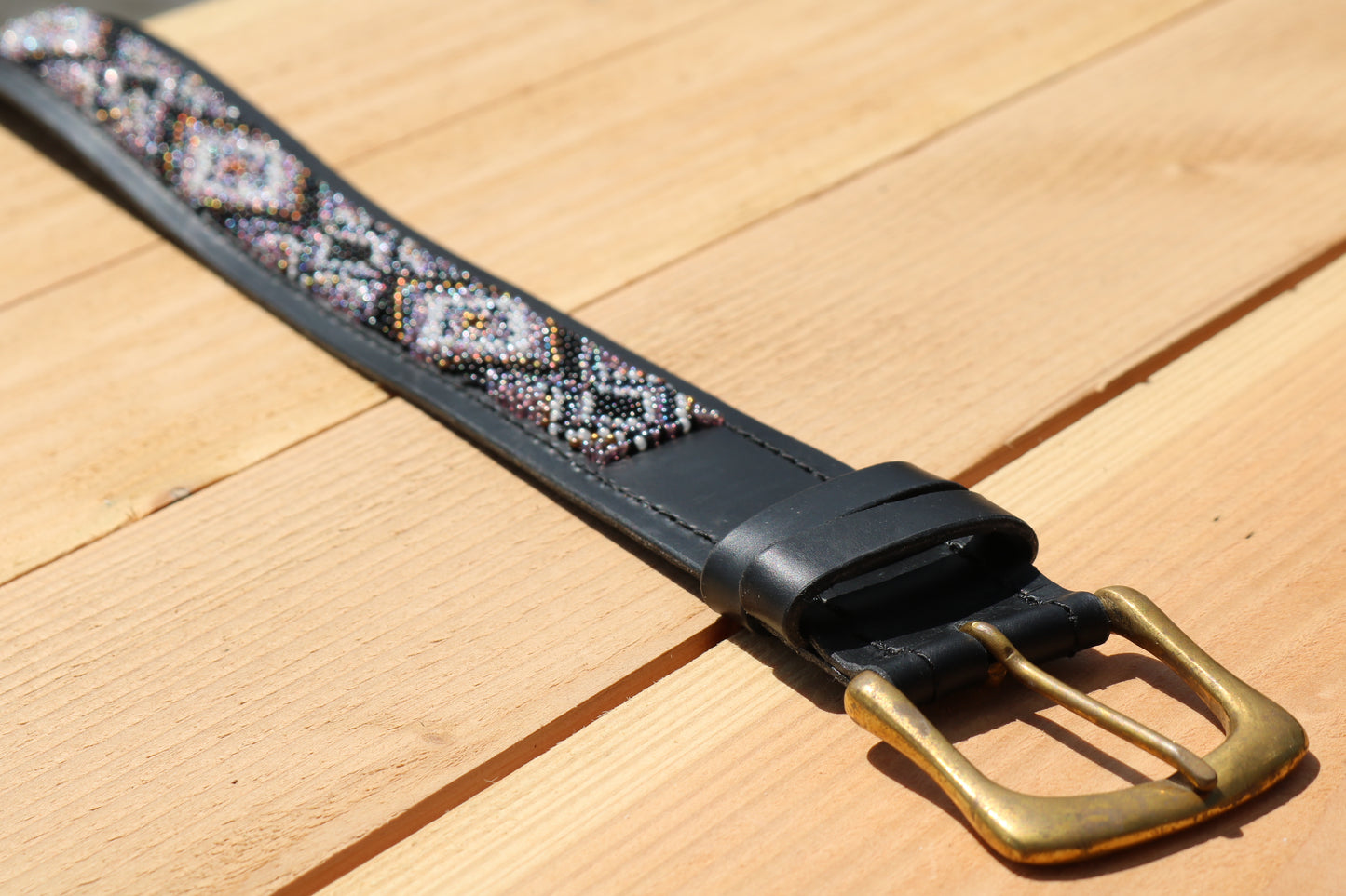 Ceinture avec perles Kampuni Grey