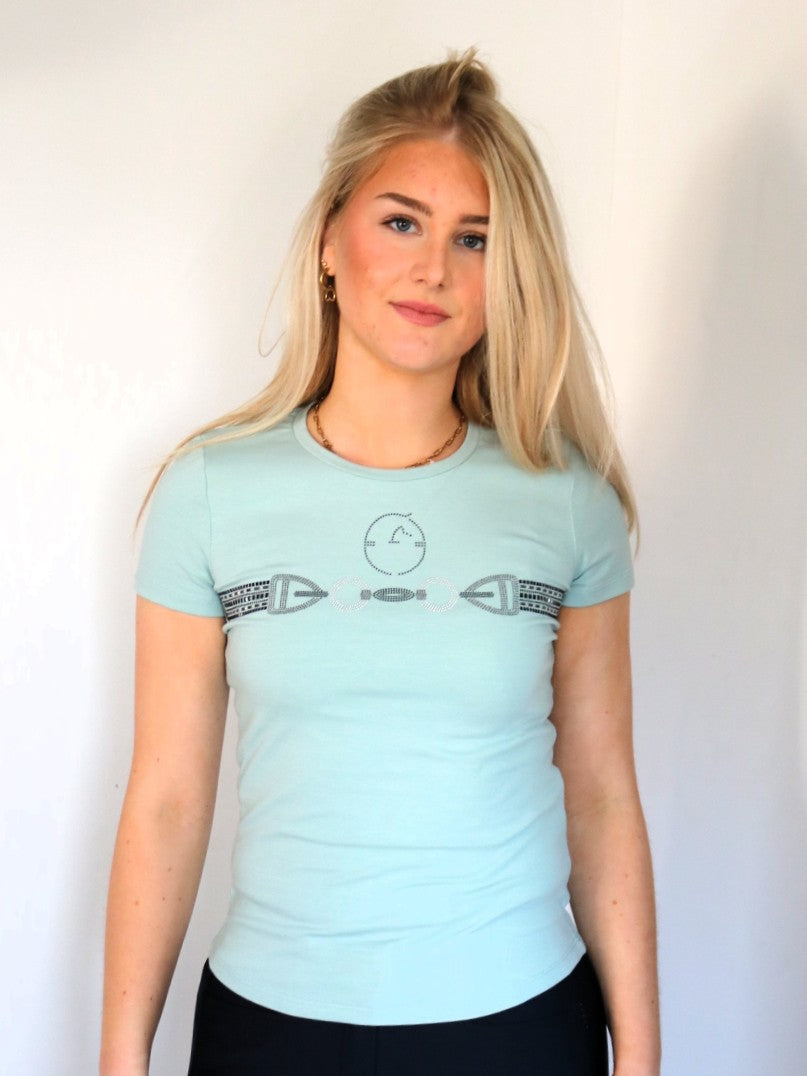 T-shirt Vestrum à manches courtes pour femmes Punta Ala Frosty Green